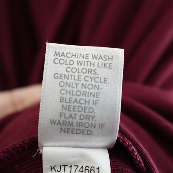 Pure Jill Two Way Open Cardigan Bordeaux Red Size M Contemporary Minimalist - Picture 6 of 10